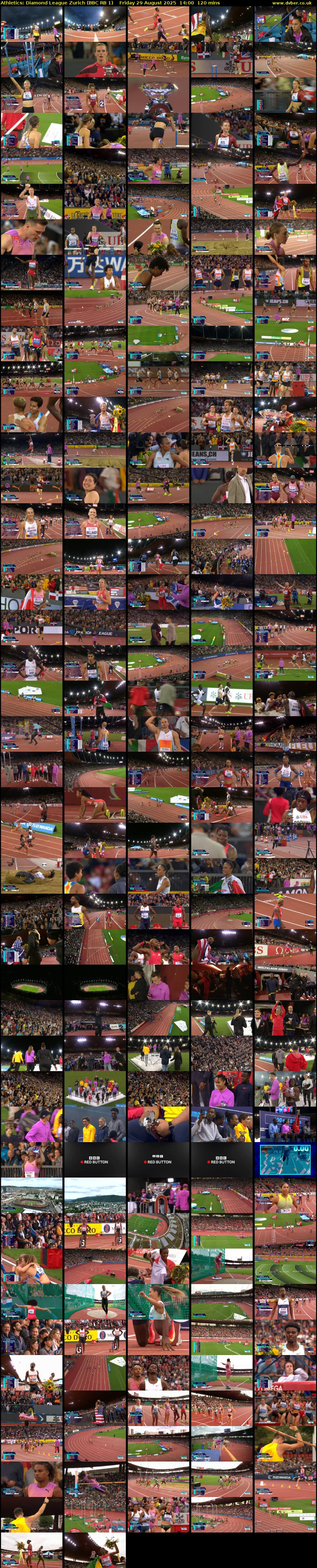 Athletics: Diamond League Zurich (BBC RB 1) Friday 29 August 2025 14:00 - 16:00