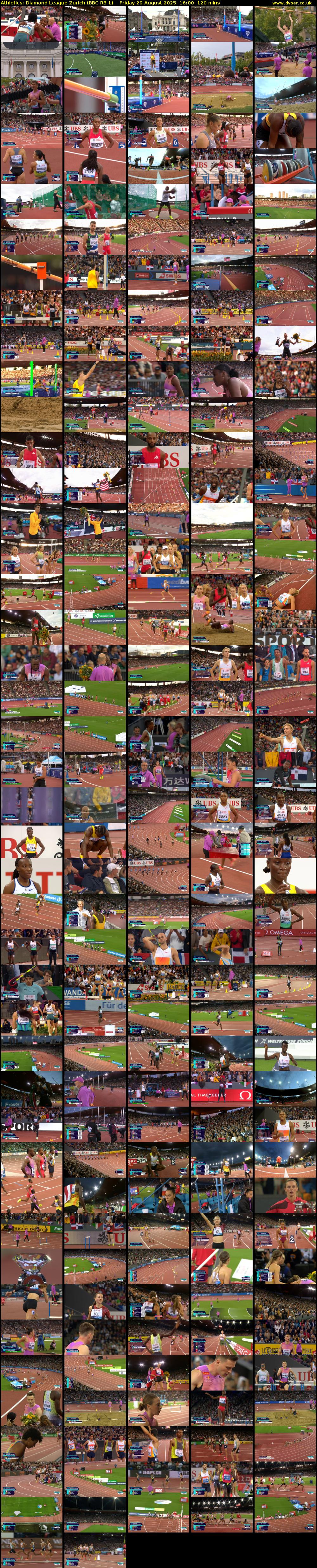 Athletics: Diamond League Zurich (BBC RB 1) Friday 29 August 2025 16:00 - 18:00