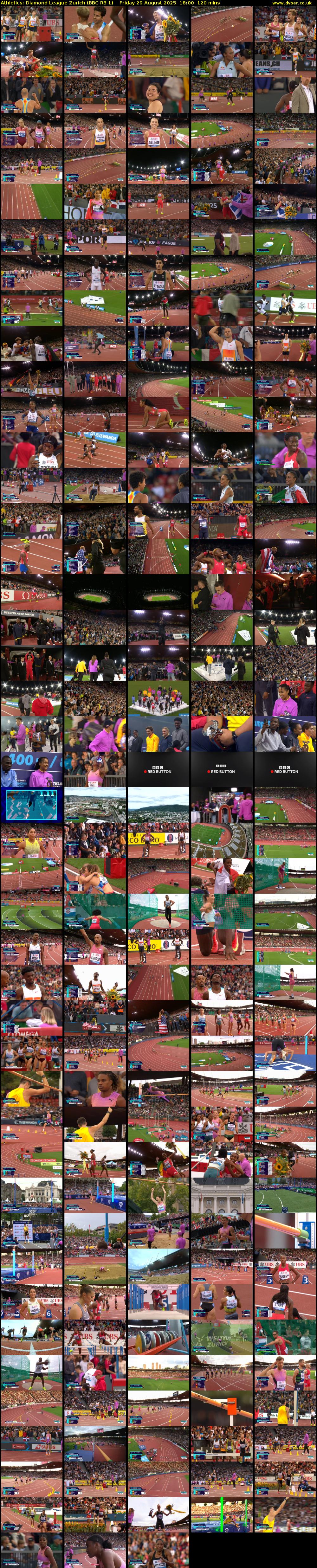 Athletics: Diamond League Zurich (BBC RB 1) Friday 29 August 2025 18:00 - 20:00