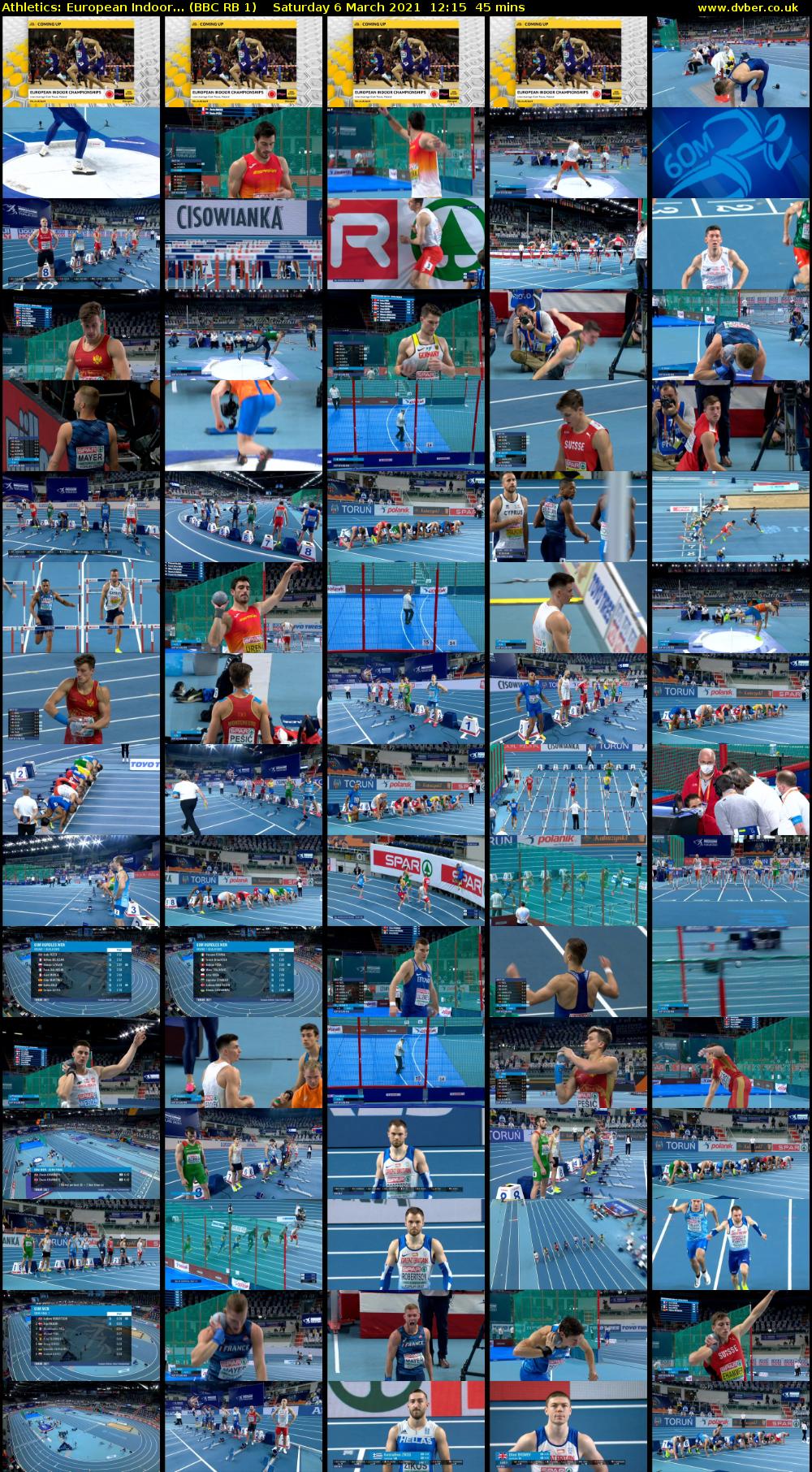 Athletics: European Indoor... (BBC RB 1) Saturday 6 March 2021 12:15 - 13:00