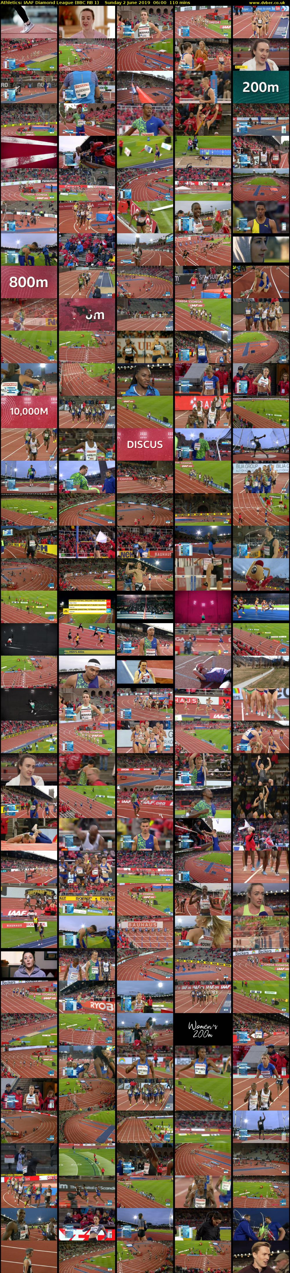Athletics: IAAF Diamond League (BBC RB 1) Sunday 2 June 2019 06:00 - 07:50