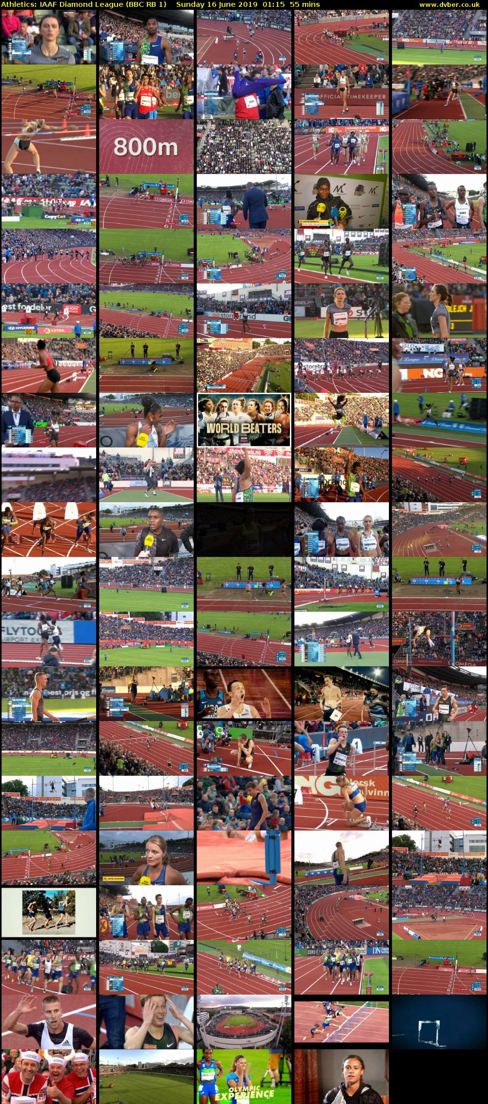 Athletics: IAAF Diamond League (BBC RB 1) Sunday 16 June 2019 01:15 - 02:10