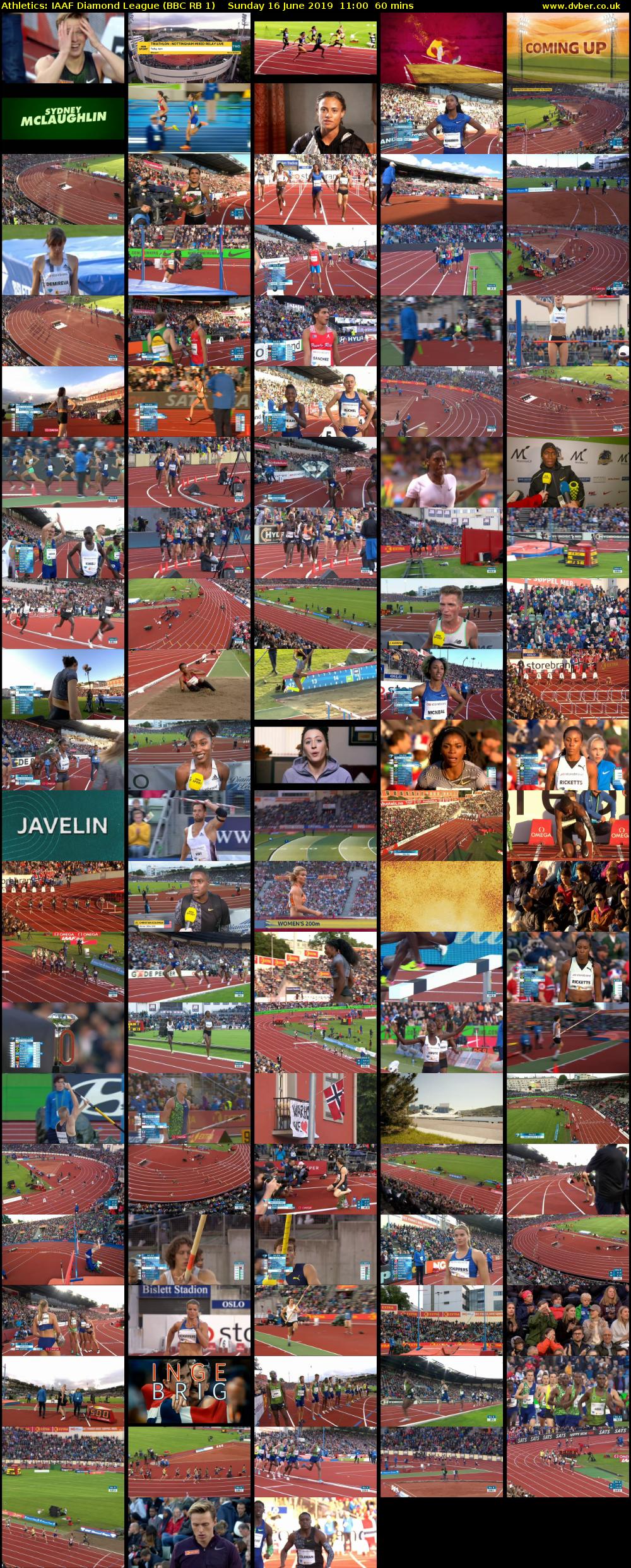 Athletics: IAAF Diamond League (BBC RB 1) Sunday 16 June 2019 11:00 - 12:00