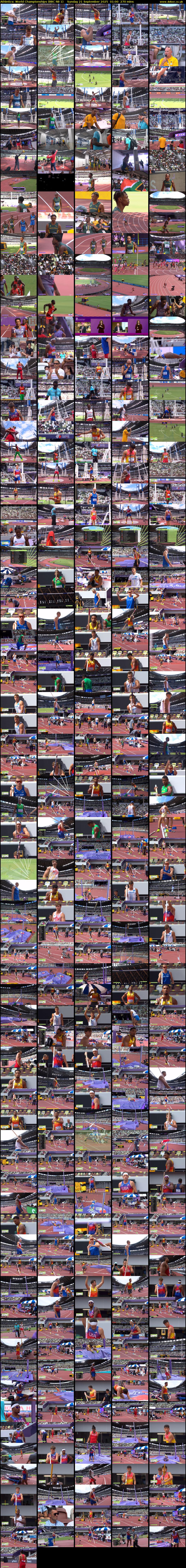 Athletics: World Championships (BBC RB 1) Sunday 21 September 2025 01:00 - 05:30