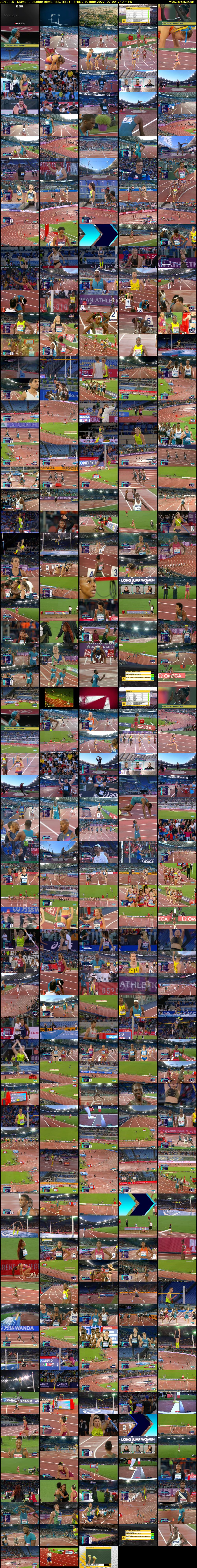 Athletics - Diamond League Rome (BBC RB 1) Friday 10 June 2022 07:00 - 11:00