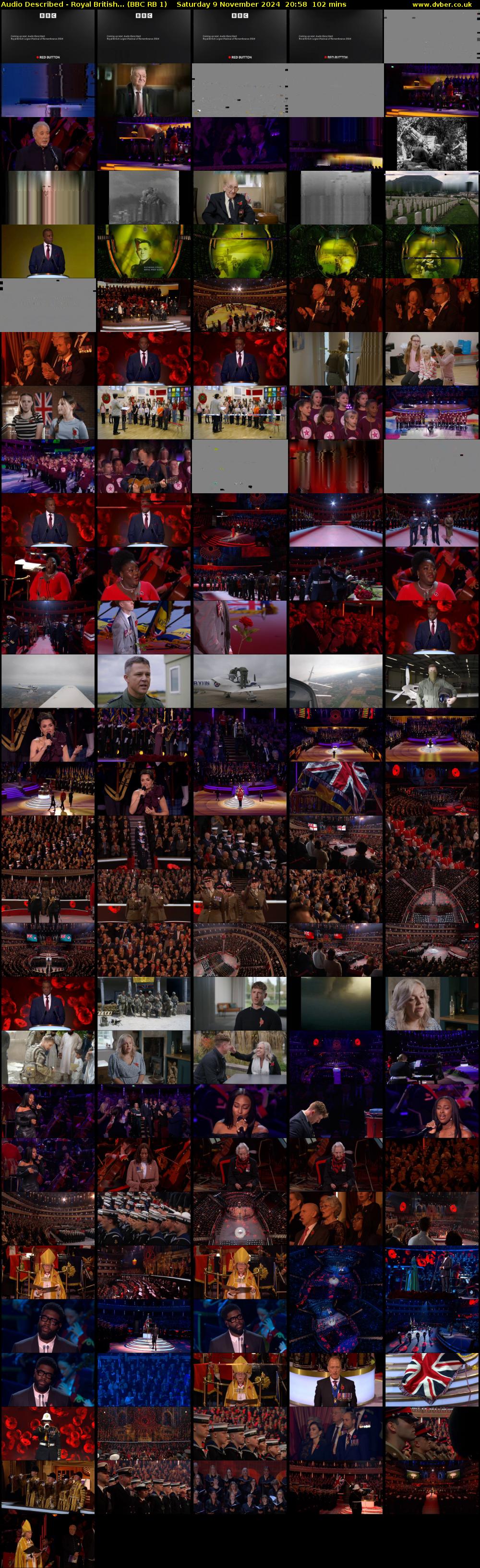 Audio Described - Royal British... (BBC RB 1) Saturday 9 November 2024 20:58 - 22:40