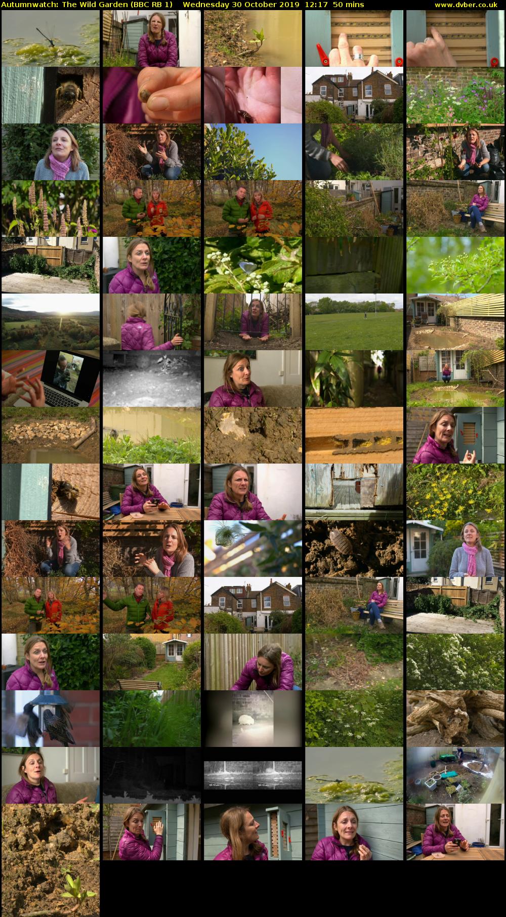 Autumnwatch: The Wild Garden (BBC RB 1) Wednesday 30 October 2019 12:17 - 13:07