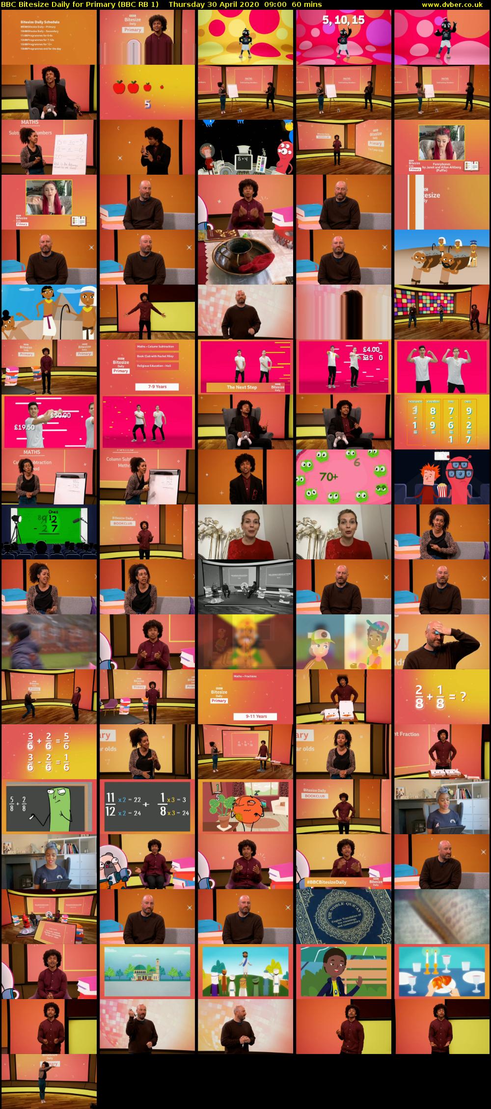 BBC Bitesize Daily for Primary (BBC RB 1) Thursday 30 April 2020 09:00 - 10:00
