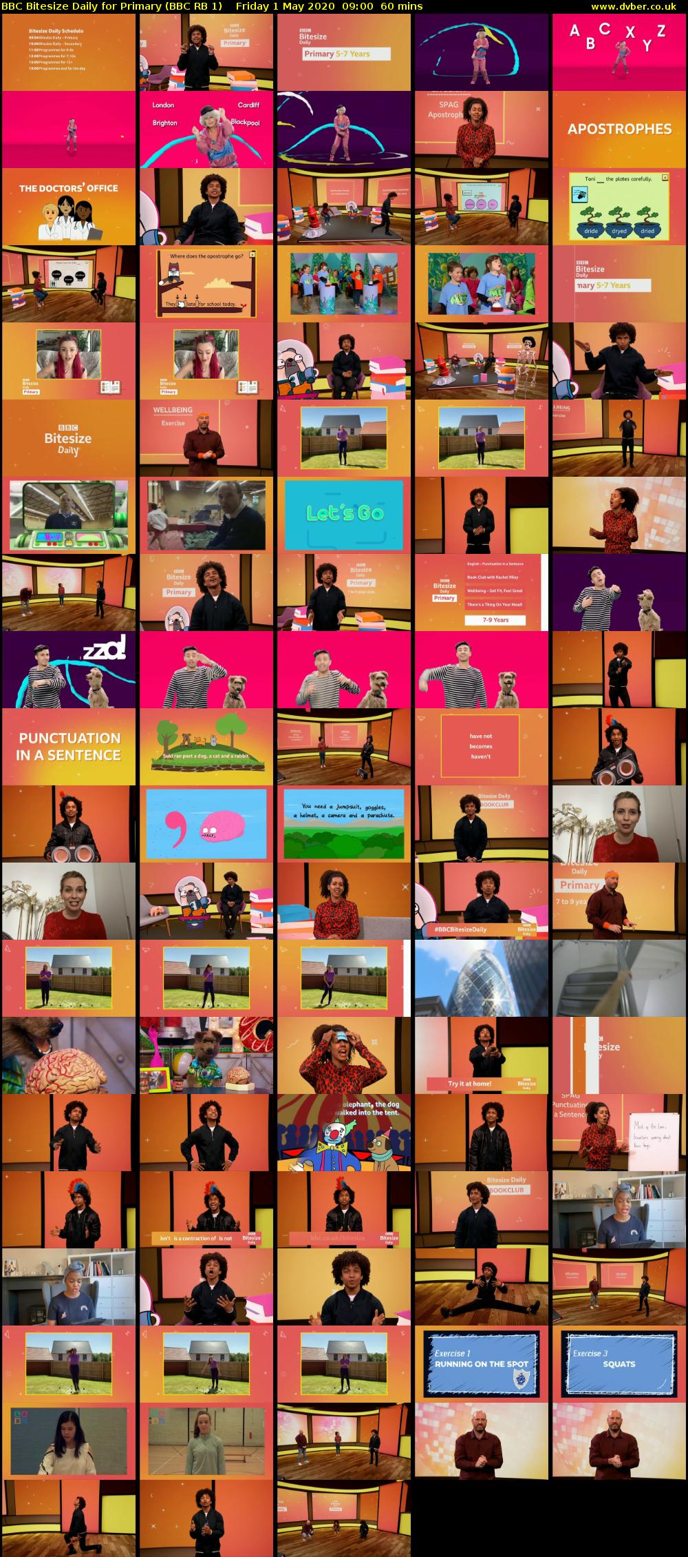 BBC Bitesize Daily for Primary (BBC RB 1) Friday 1 May 2020 09:00 - 10:00