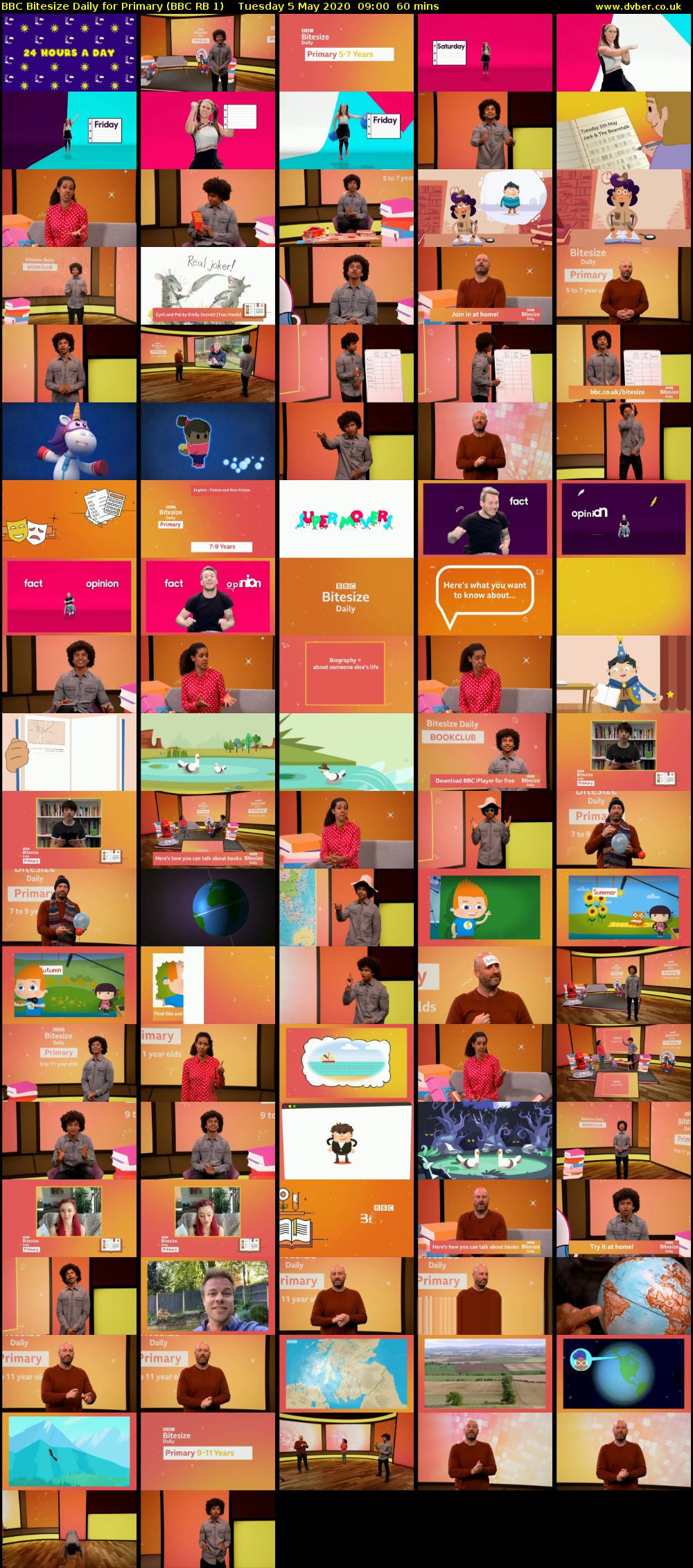 BBC Bitesize Daily for Primary (BBC RB 1) Tuesday 5 May 2020 09:00 - 10:00