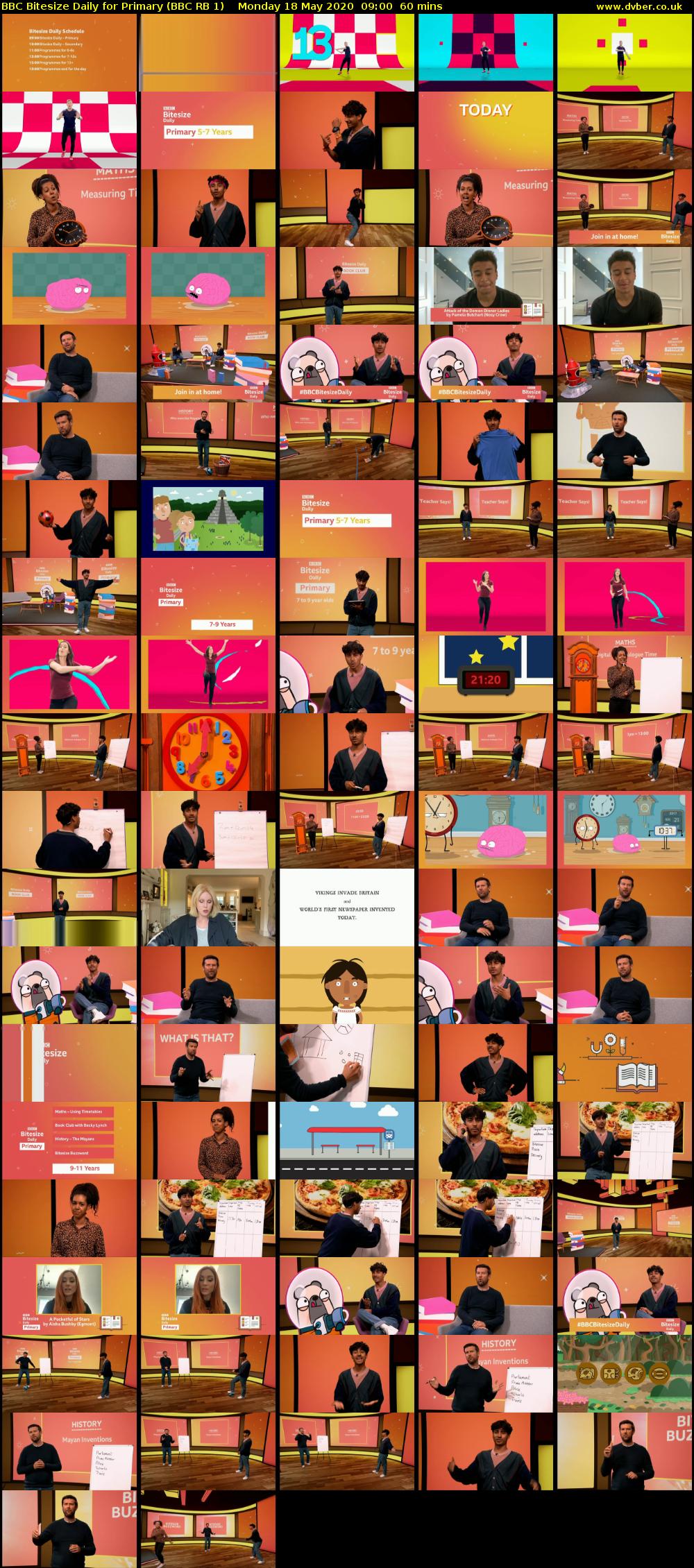 BBC Bitesize Daily for Primary (BBC RB 1) Monday 18 May 2020 09:00 - 10:00