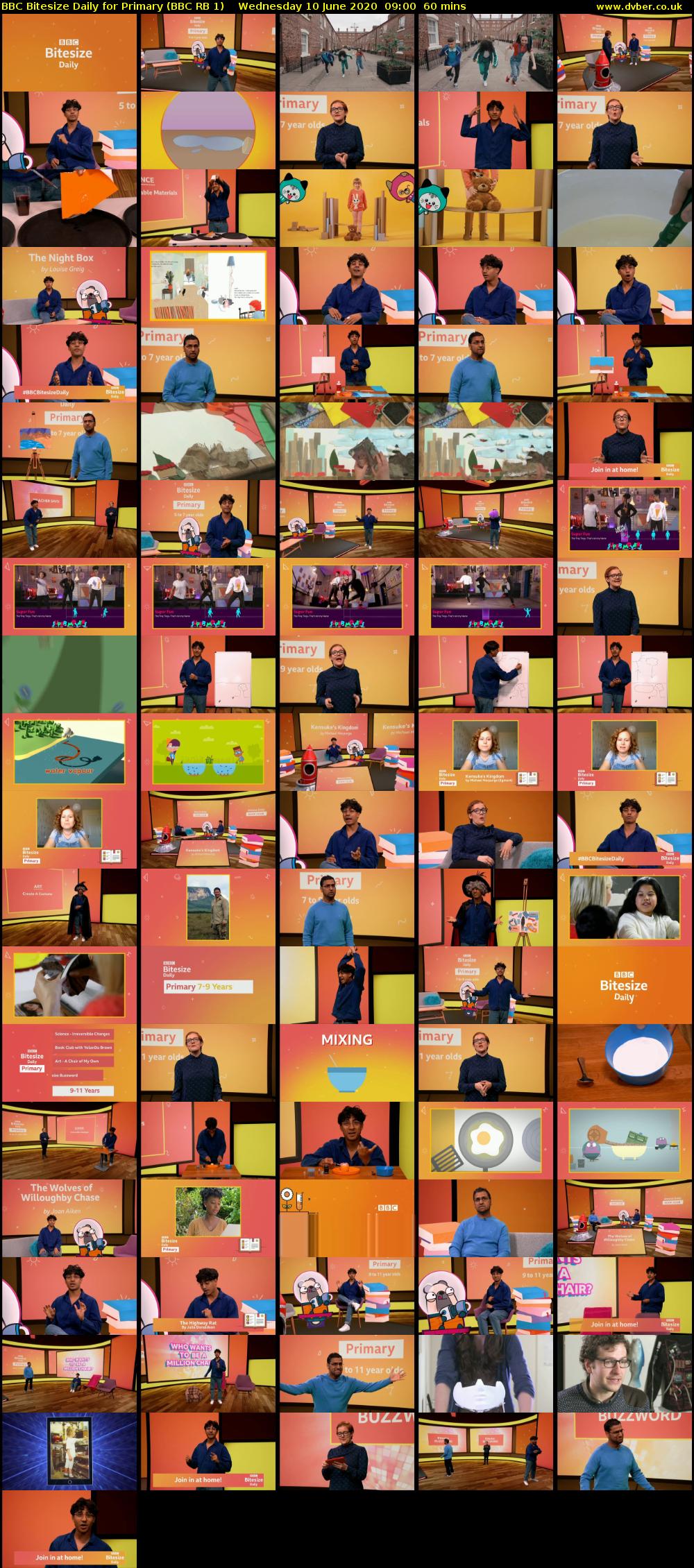 BBC Bitesize Daily for Primary (BBC RB 1) Wednesday 10 June 2020 09:00 - 10:00