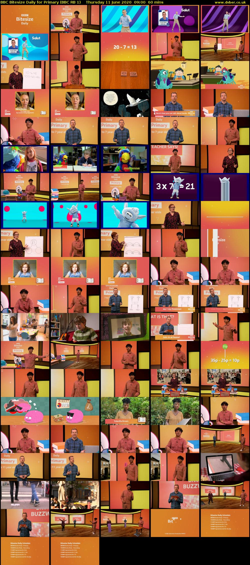 BBC Bitesize Daily for Primary (BBC RB 1) Thursday 11 June 2020 09:00 - 10:00