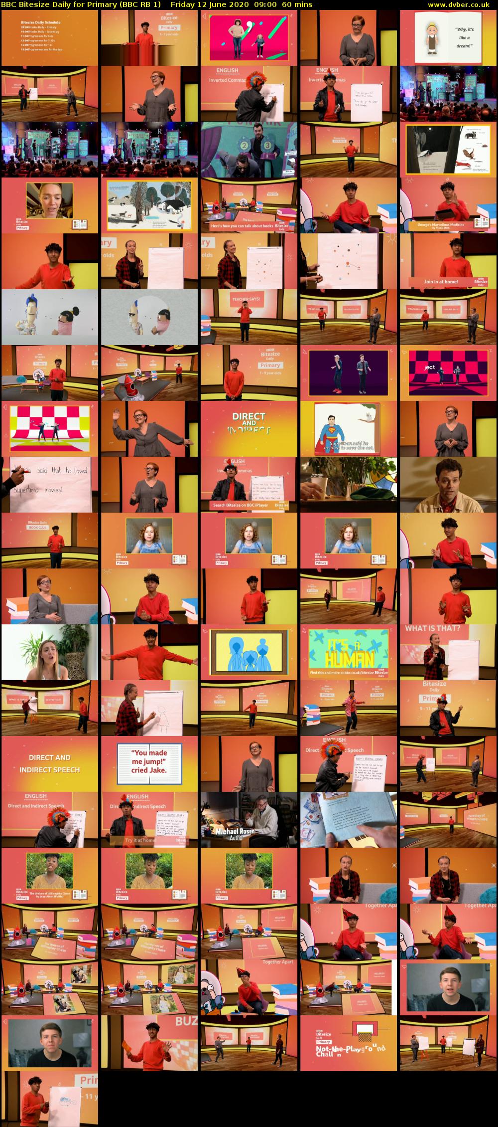 BBC Bitesize Daily for Primary (BBC RB 1) Friday 12 June 2020 09:00 - 10:00
