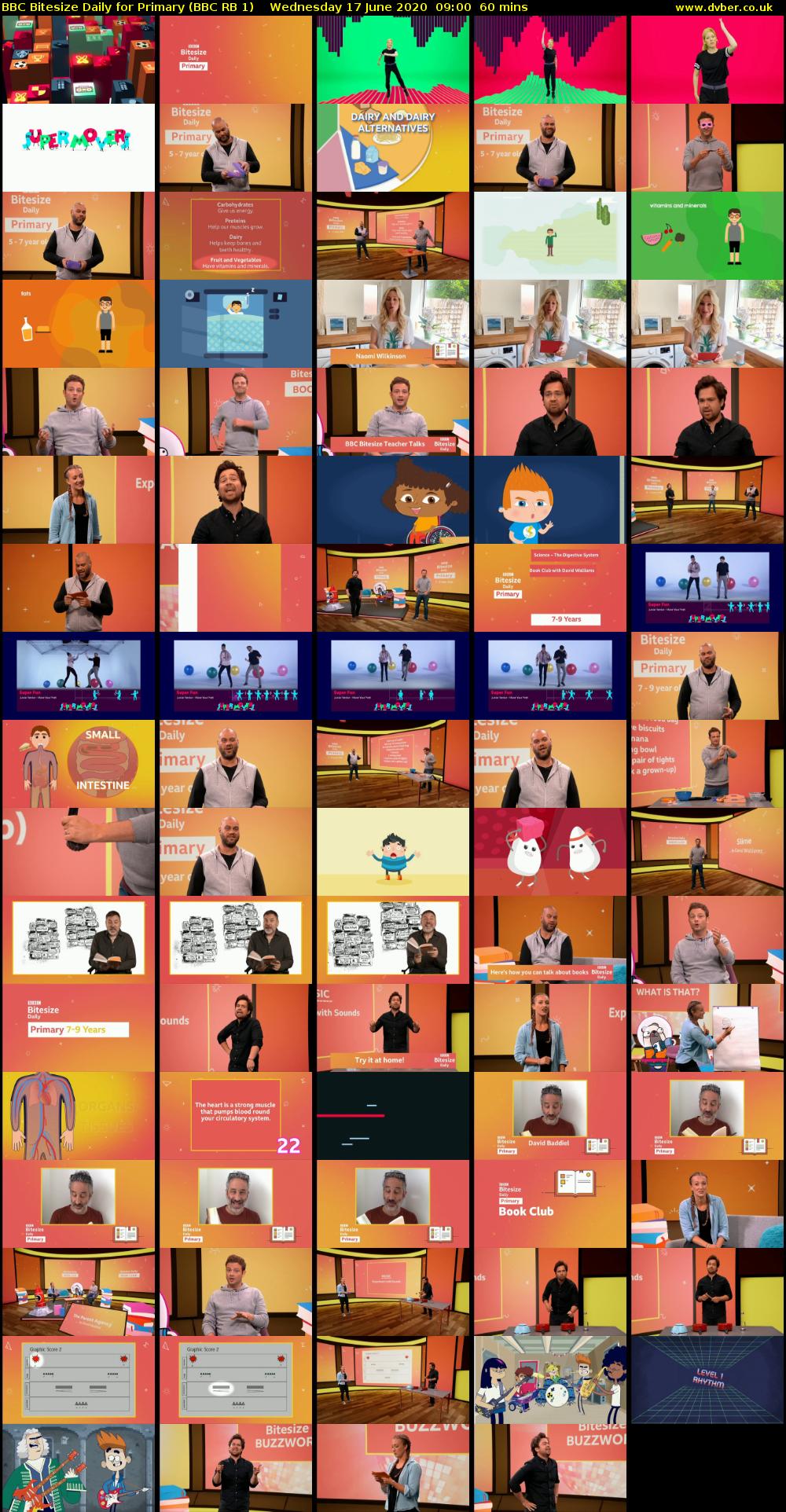 BBC Bitesize Daily for Primary (BBC RB 1) Wednesday 17 June 2020 09:00 - 10:00