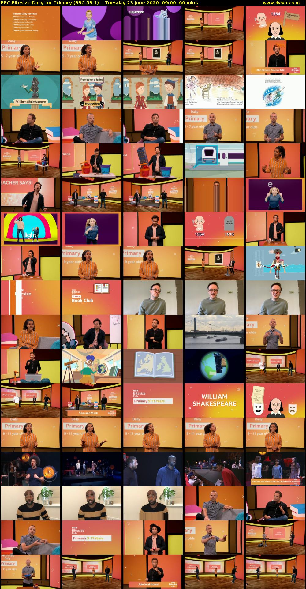 BBC Bitesize Daily for Primary (BBC RB 1) Tuesday 23 June 2020 09:00 - 10:00