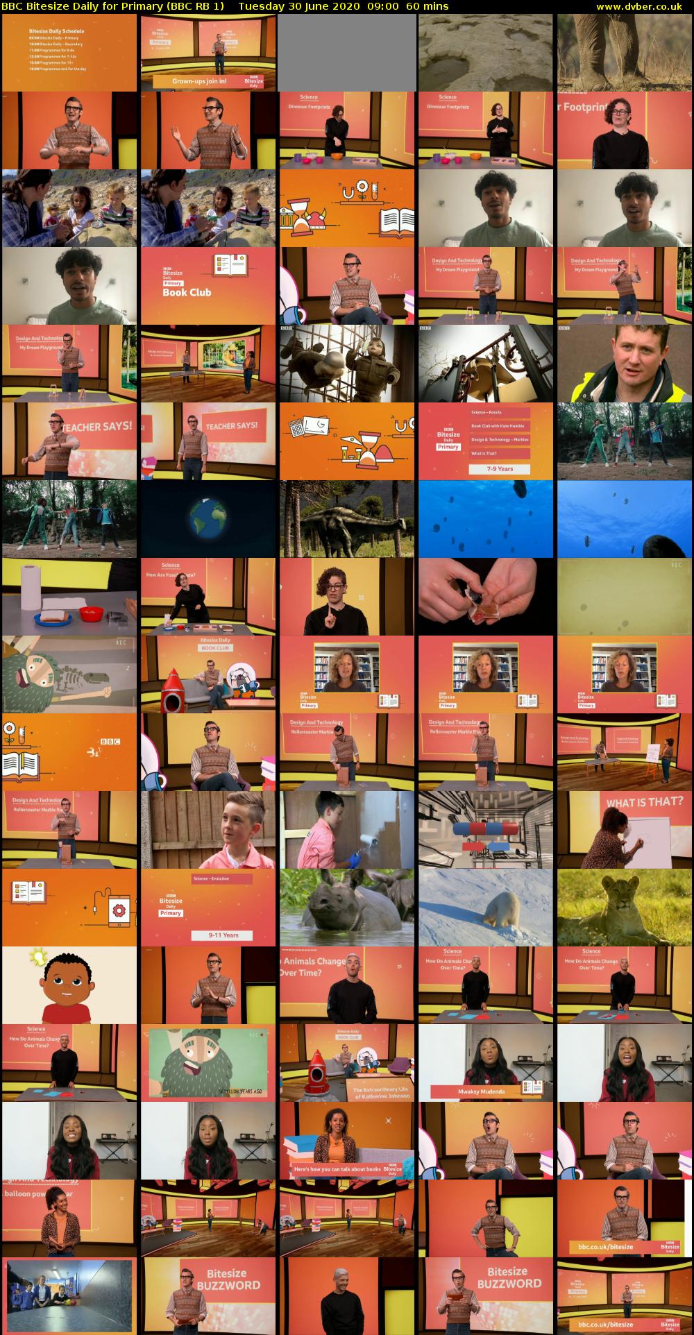 BBC Bitesize Daily for Primary (BBC RB 1) Tuesday 30 June 2020 09:00 - 10:00