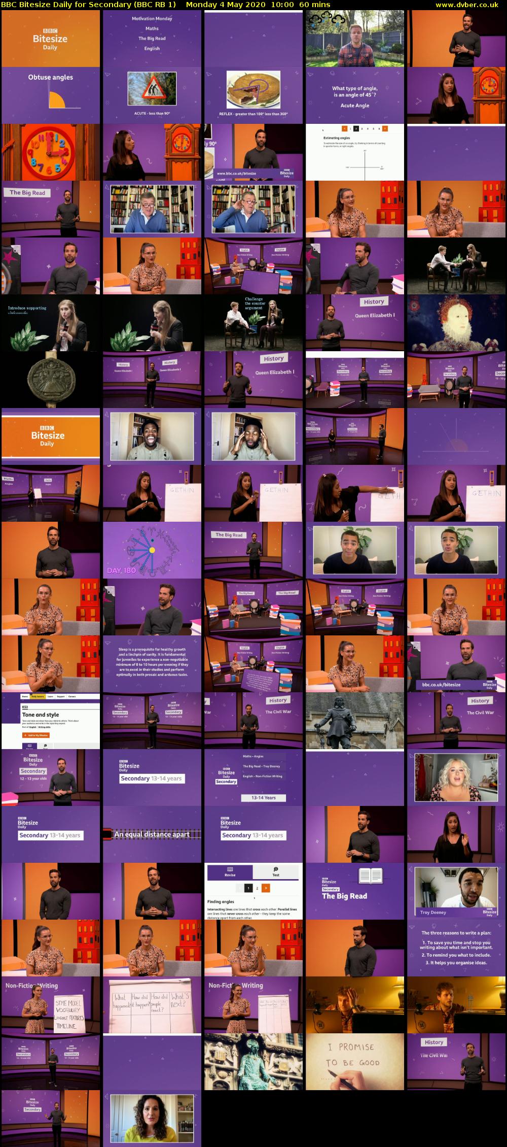 BBC Bitesize Daily for Secondary (BBC RB 1) Monday 4 May 2020 10:00 - 11:00