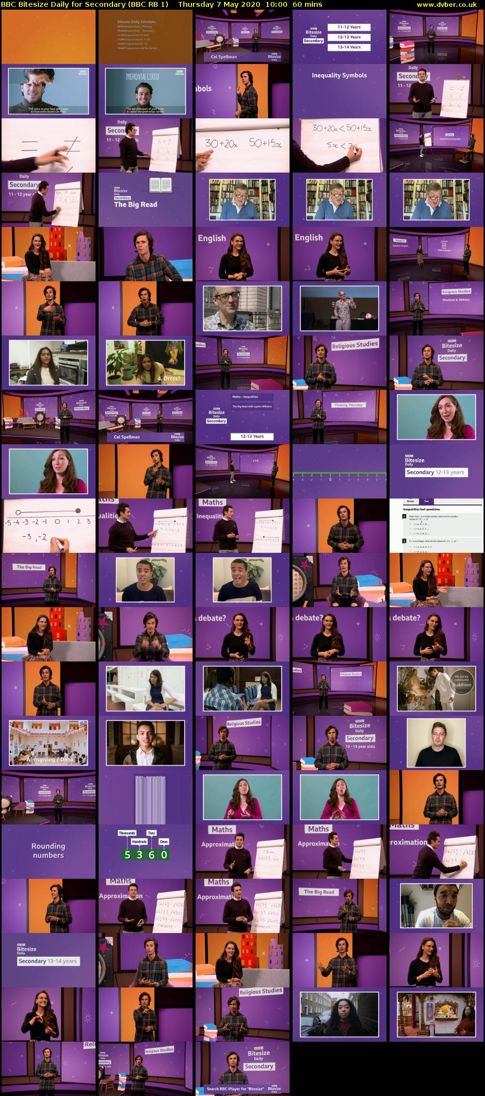 BBC Bitesize Daily for Secondary (BBC RB 1) Thursday 7 May 2020 10:00 - 11:00