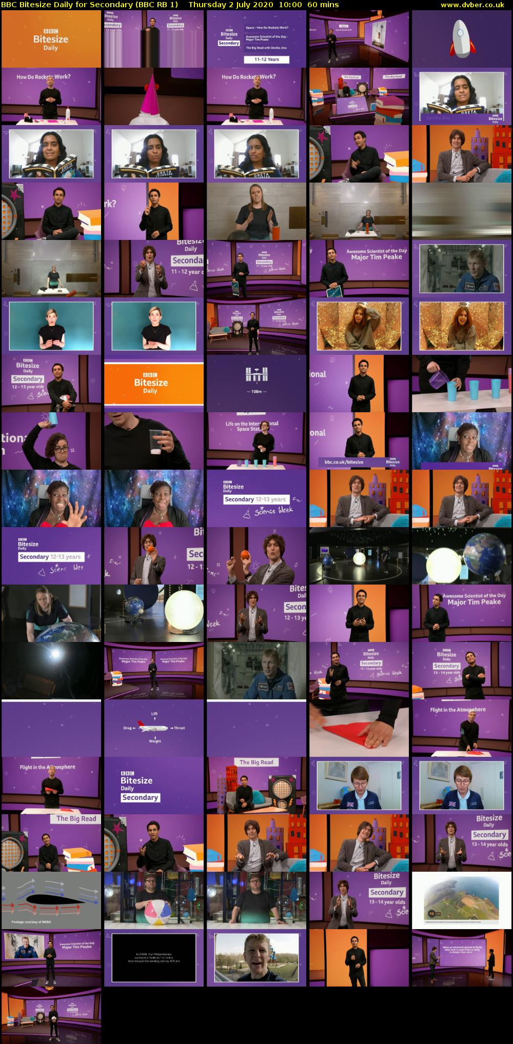 BBC Bitesize Daily for Secondary (BBC RB 1) Thursday 2 July 2020 10:00 - 11:00