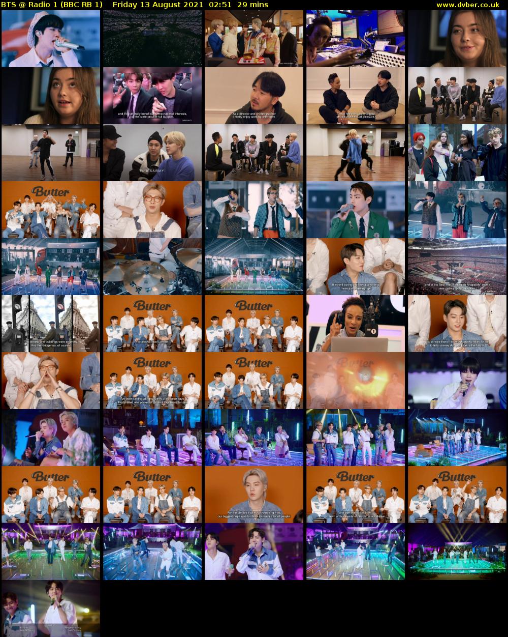 BTS @ Radio 1 (BBC RB 1) Friday 13 August 2021 02:51 - 03:20