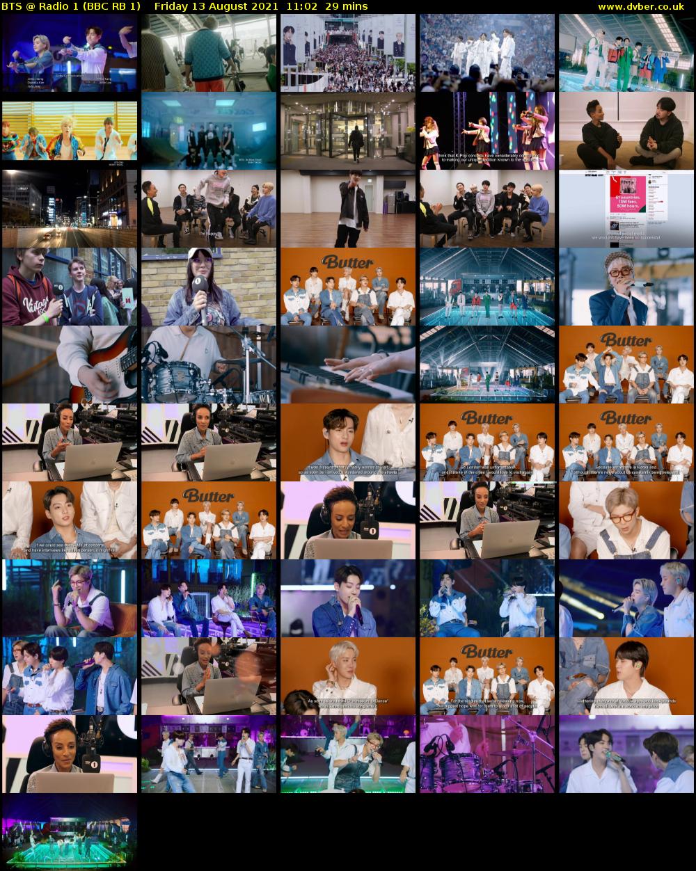 BTS @ Radio 1 (BBC RB 1) Friday 13 August 2021 11:02 - 11:31