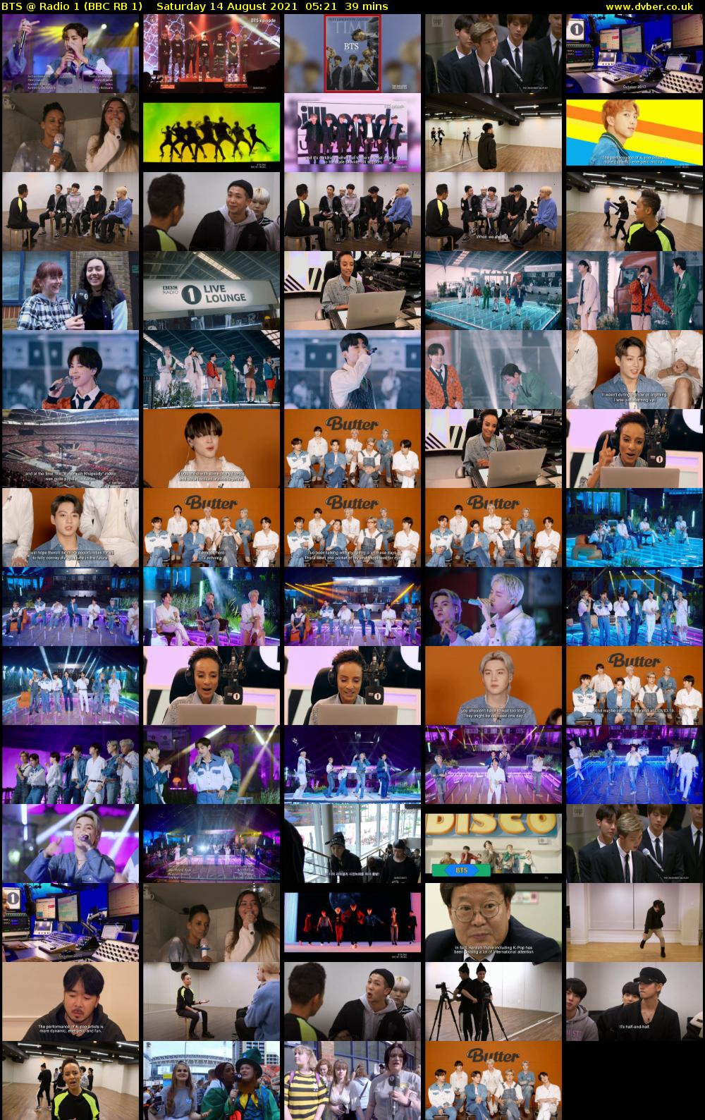 BTS @ Radio 1 (BBC RB 1) Saturday 14 August 2021 05:21 - 06:00