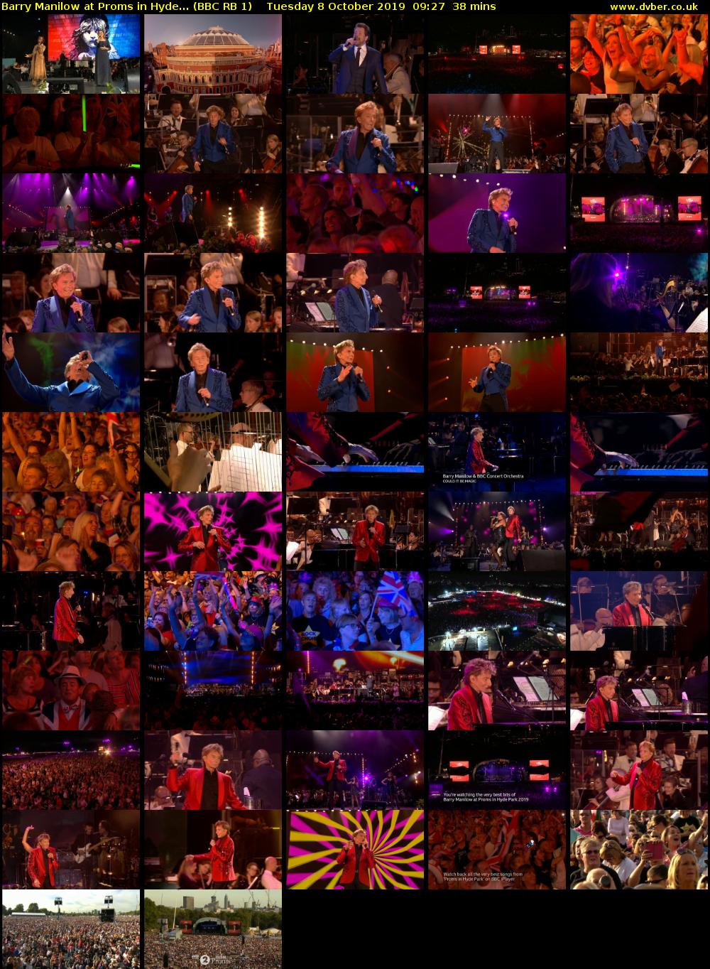 Barry Manilow at Proms in Hyde... (BBC RB 1) Tuesday 8 October 2019 09:27 - 10:05