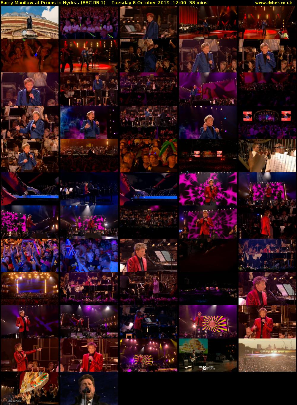 Barry Manilow at Proms in Hyde... (BBC RB 1) Tuesday 8 October 2019 12:00 - 12:38
