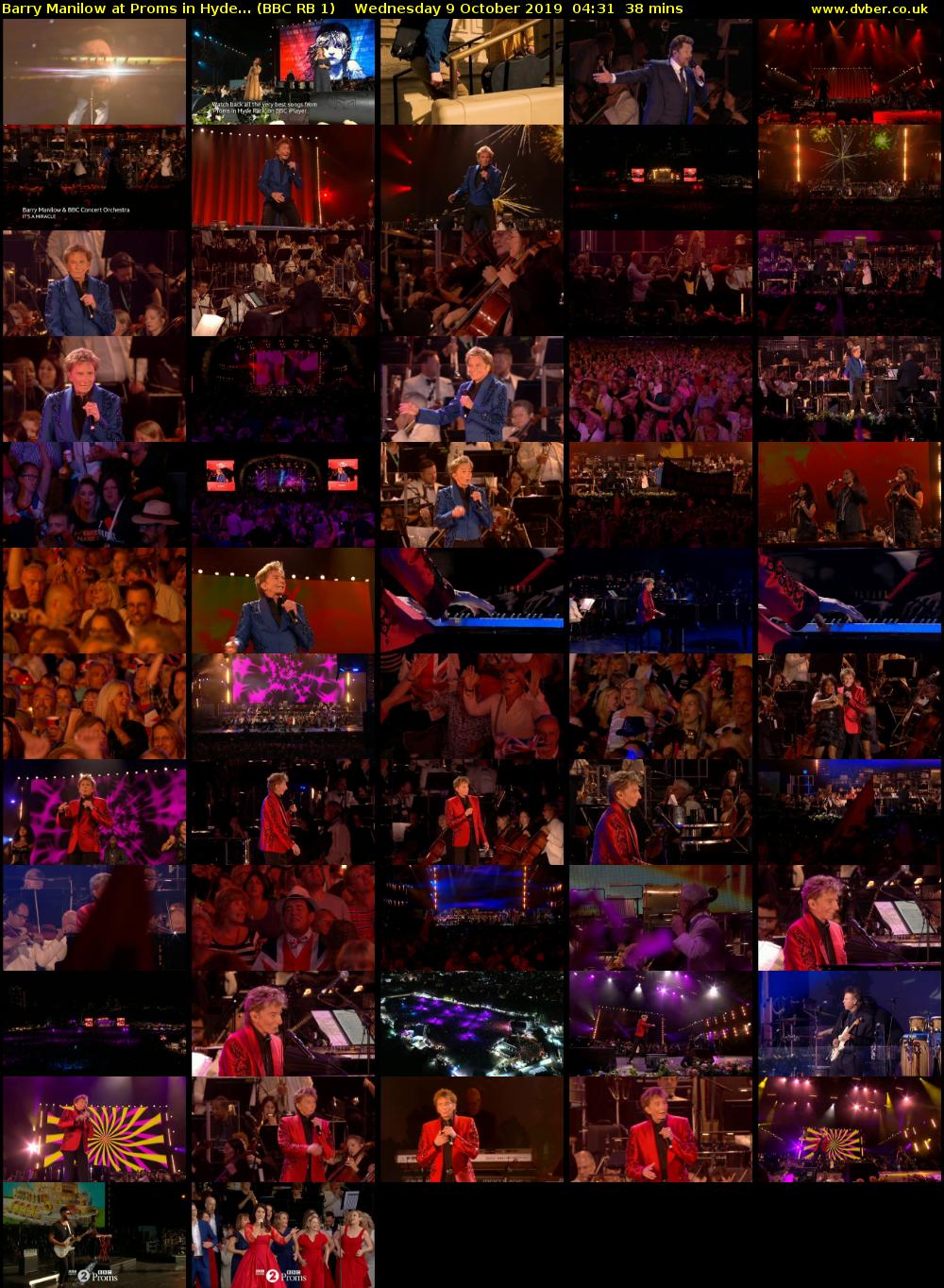 Barry Manilow at Proms in Hyde... (BBC RB 1) Wednesday 9 October 2019 04:31 - 05:09