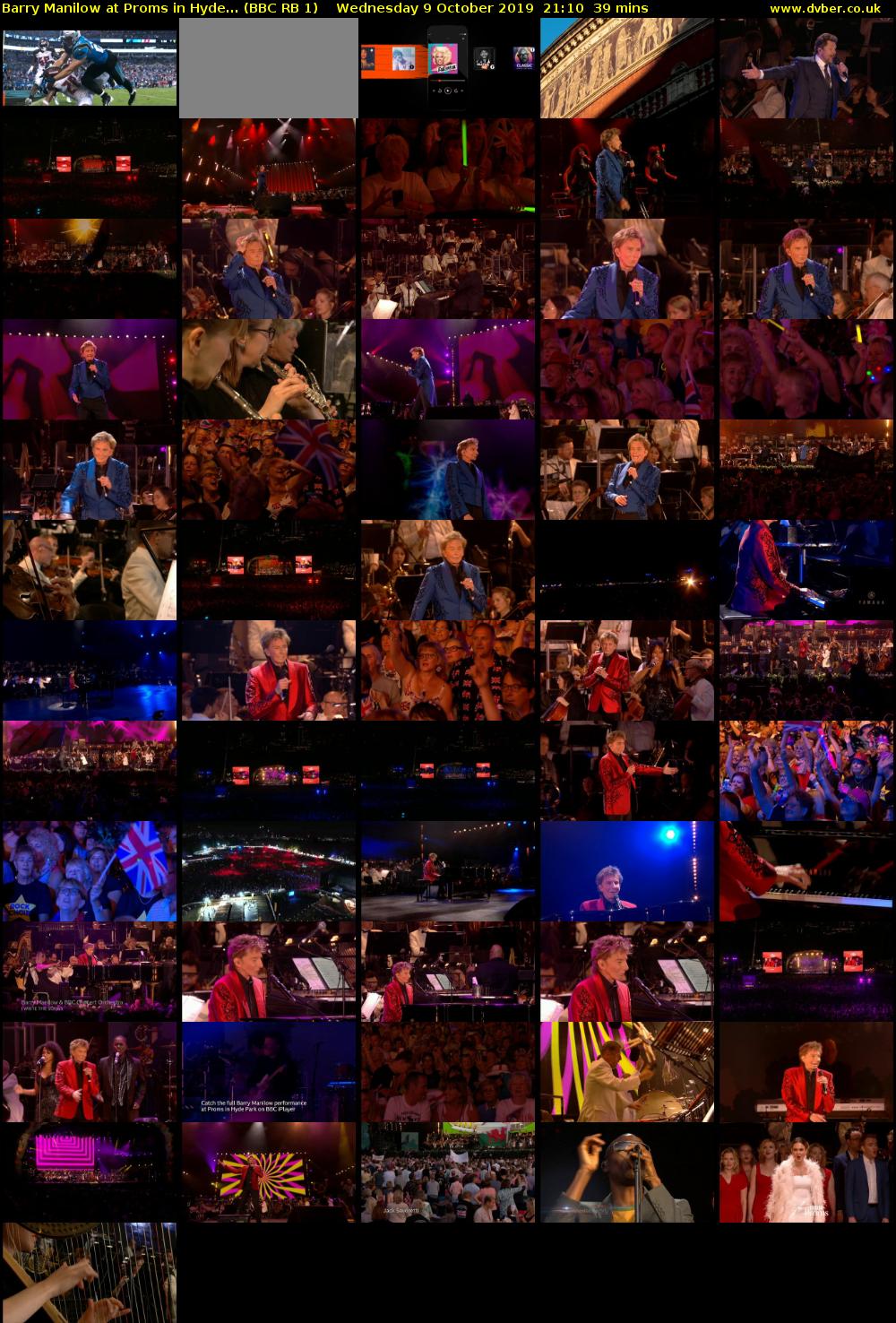 Barry Manilow at Proms in Hyde... (BBC RB 1) Wednesday 9 October 2019 21:10 - 21:49