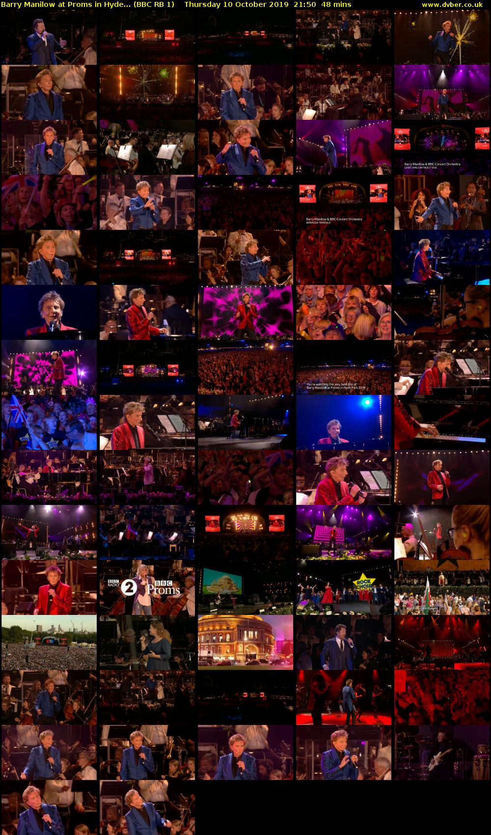 Barry Manilow at Proms in Hyde... (BBC RB 1) Thursday 10 October 2019 21:50 - 22:38