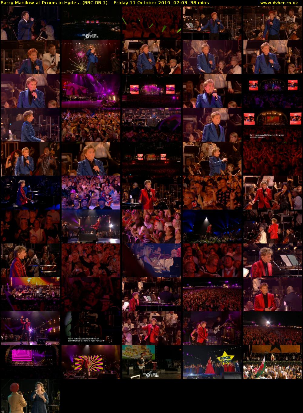 Barry Manilow at Proms in Hyde... (BBC RB 1) Friday 11 October 2019 07:03 - 07:41