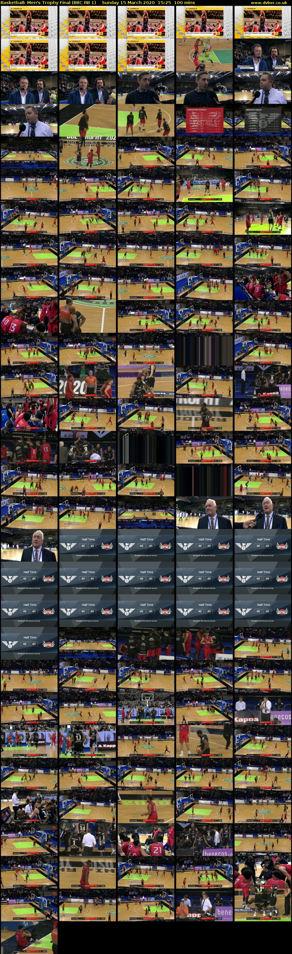 Basketball: Men's Trophy Final (BBC RB 1) Sunday 15 March 2020 15:25 - 17:05