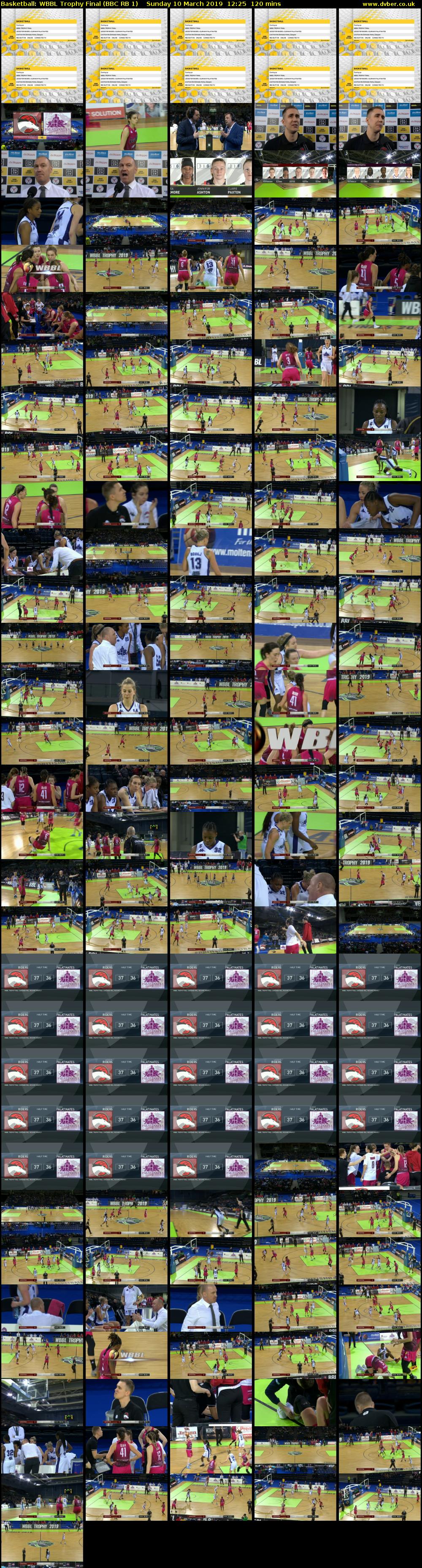 Basketball: WBBL Trophy Final (BBC RB 1) Sunday 10 March 2019 12:25 - 14:25
