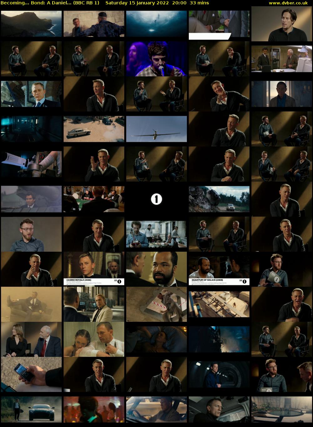 Becoming... Bond: A Daniel... (BBC RB 1) Saturday 15 January 2022 20:00 - 20:33