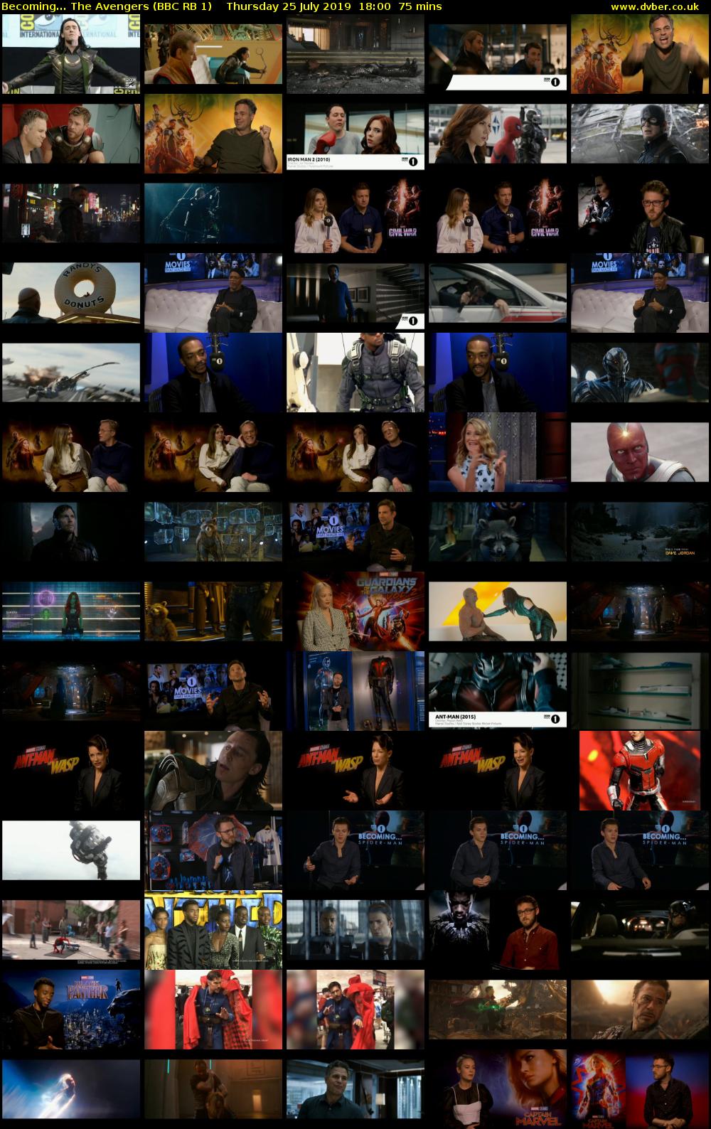 Becoming... The Avengers (BBC RB 1) Thursday 25 July 2019 18:00 - 19:15