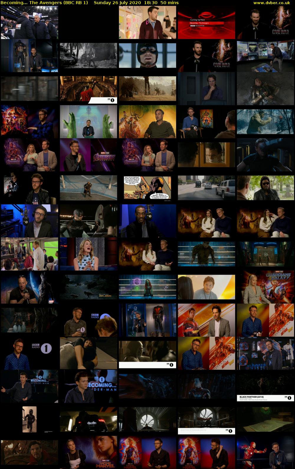 Becoming... The Avengers (BBC RB 1) Sunday 26 July 2020 18:30 - 19:20