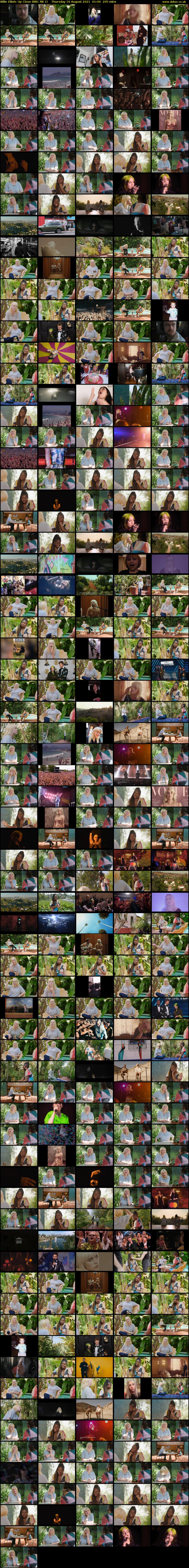 Billie Eilish: Up Close (BBC RB 1) Thursday 19 August 2021 01:00 - 04:25