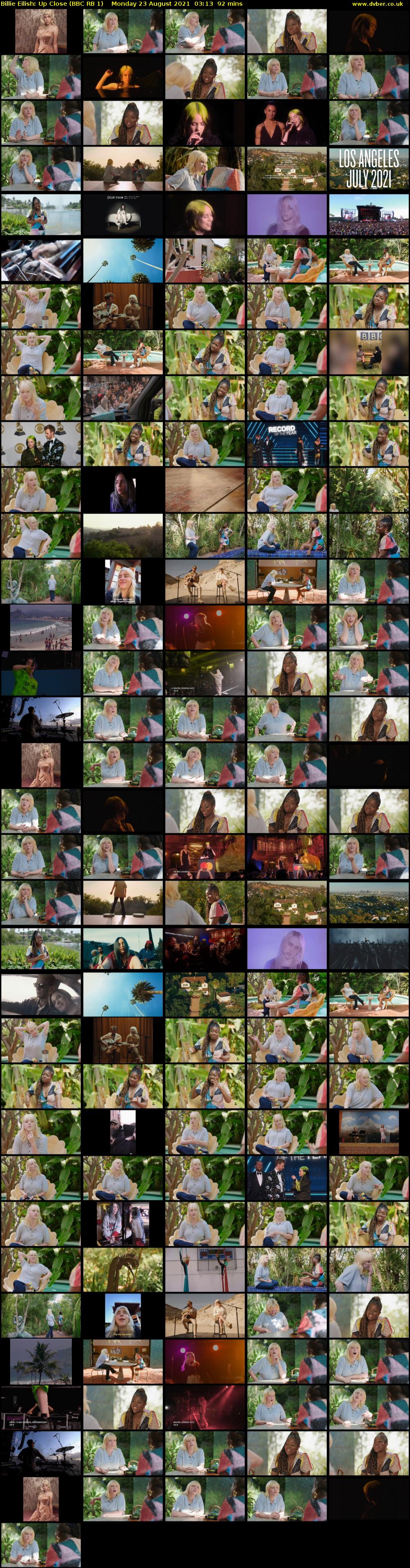 Billie Eilish: Up Close (BBC RB 1) Monday 23 August 2021 03:13 - 04:45