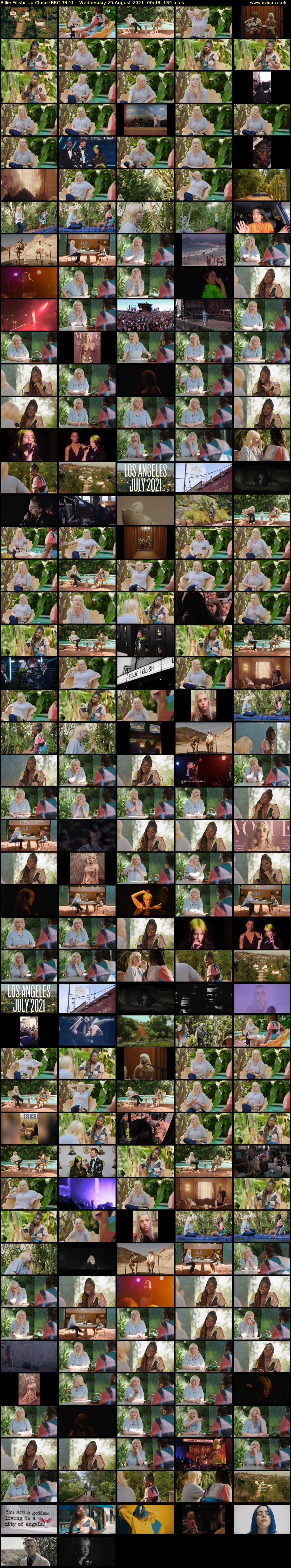 Billie Eilish: Up Close (BBC RB 1) Wednesday 25 August 2021 00:48 - 03:02