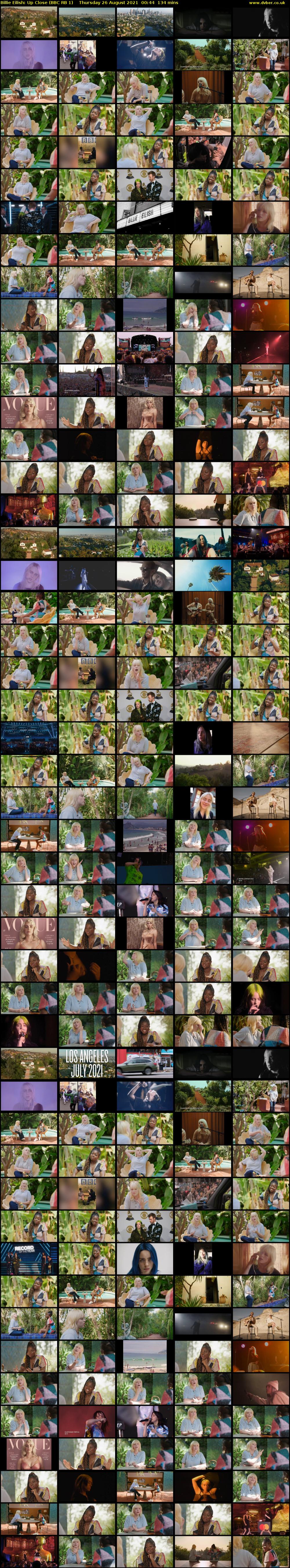 Billie Eilish: Up Close (BBC RB 1) Thursday 26 August 2021 00:44 - 02:58