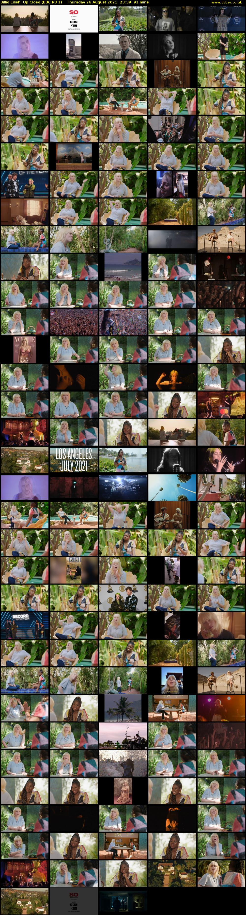 Billie Eilish: Up Close (BBC RB 1) Thursday 26 August 2021 23:39 - 01:10