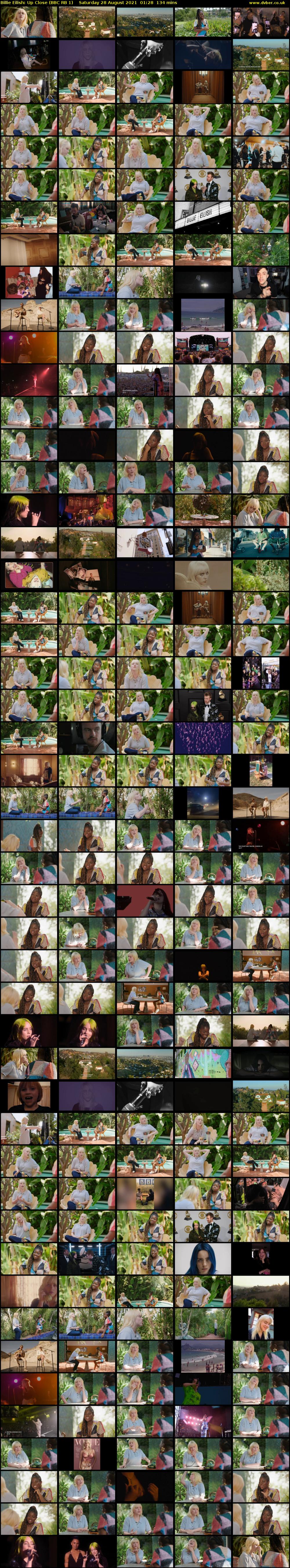 Billie Eilish: Up Close (BBC RB 1) Saturday 28 August 2021 01:28 - 03:42