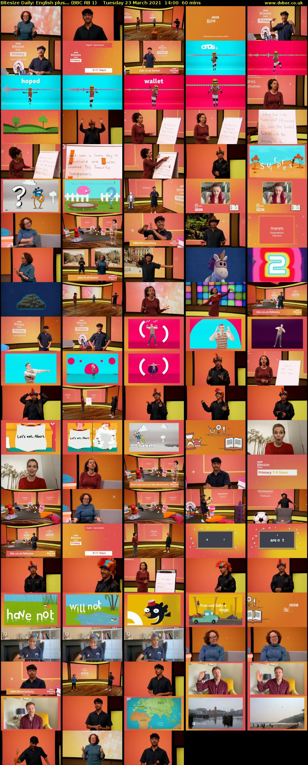 Bitesize Daily: English plus... (BBC RB 1) Tuesday 23 March 2021 14:00 - 15:00