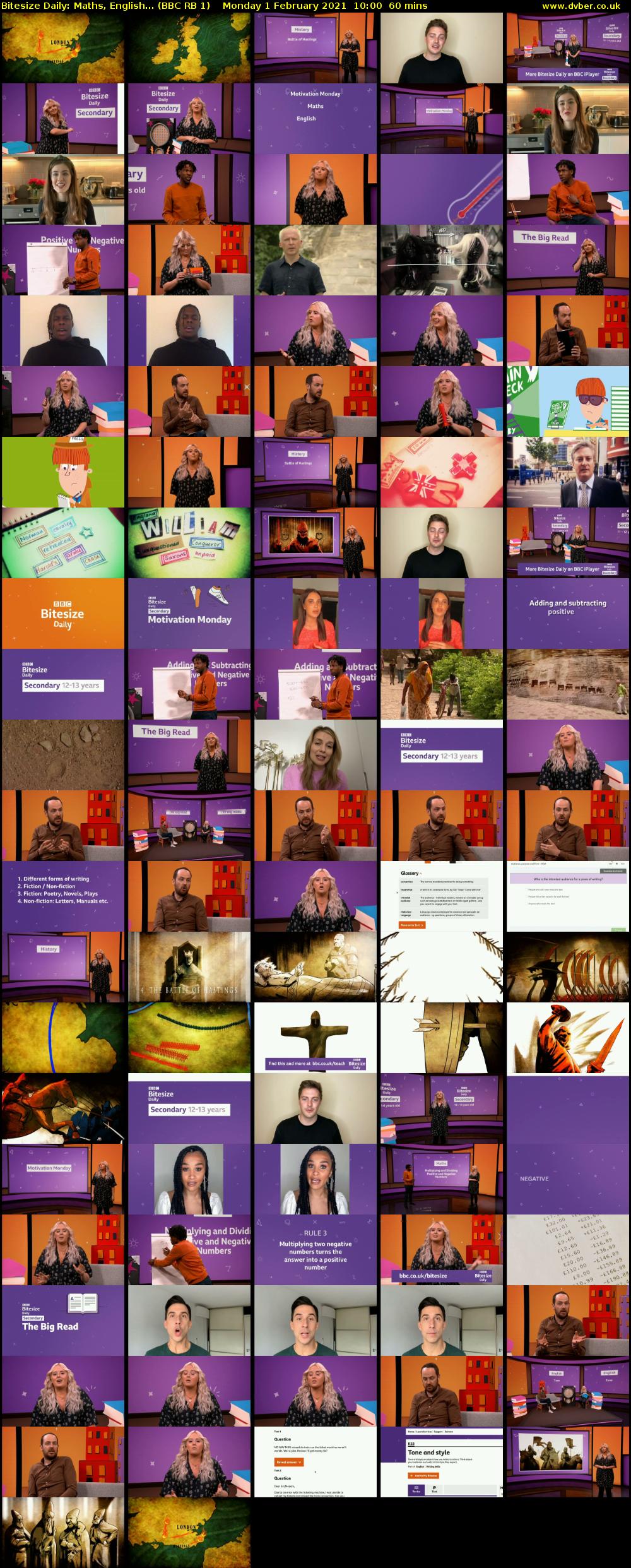 Bitesize Daily: Maths, English... (BBC RB 1) Monday 1 February 2021 10:00 - 11:00