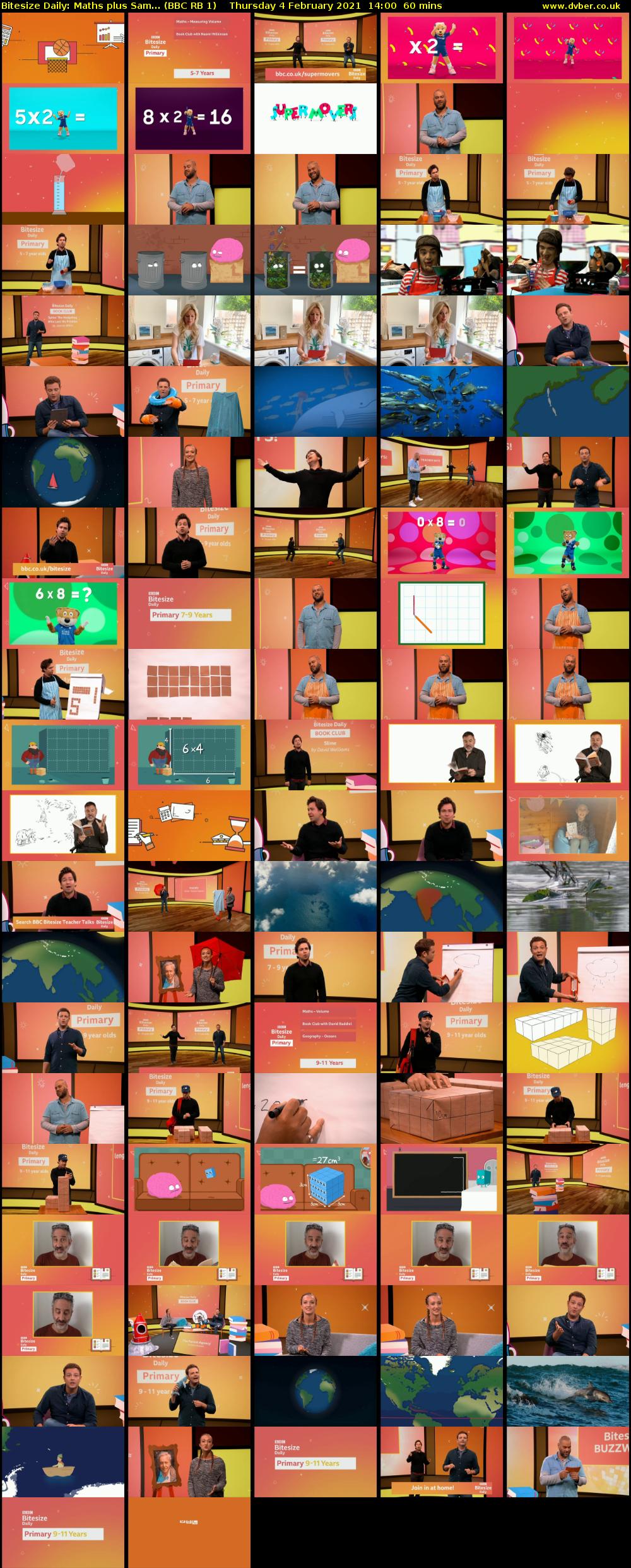 Bitesize Daily: Maths plus Sam... (BBC RB 1) Thursday 4 February 2021 14:00 - 15:00