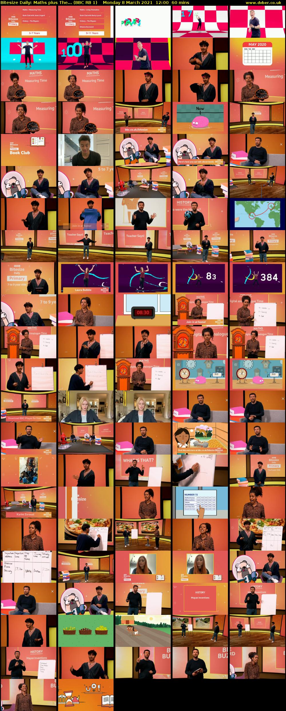 Bitesize Daily: Maths plus The... (BBC RB 1) Monday 8 March 2021 12:00 - 13:00