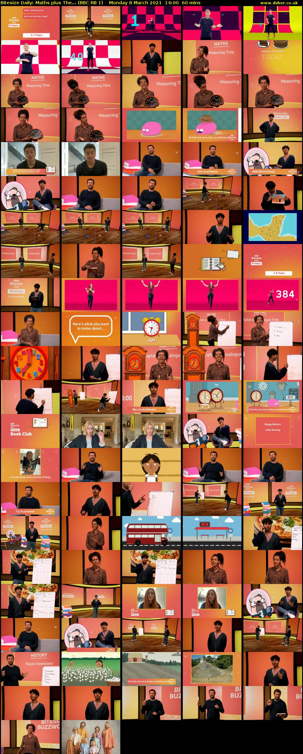Bitesize Daily: Maths plus The... (BBC RB 1) Monday 8 March 2021 14:00 - 15:00