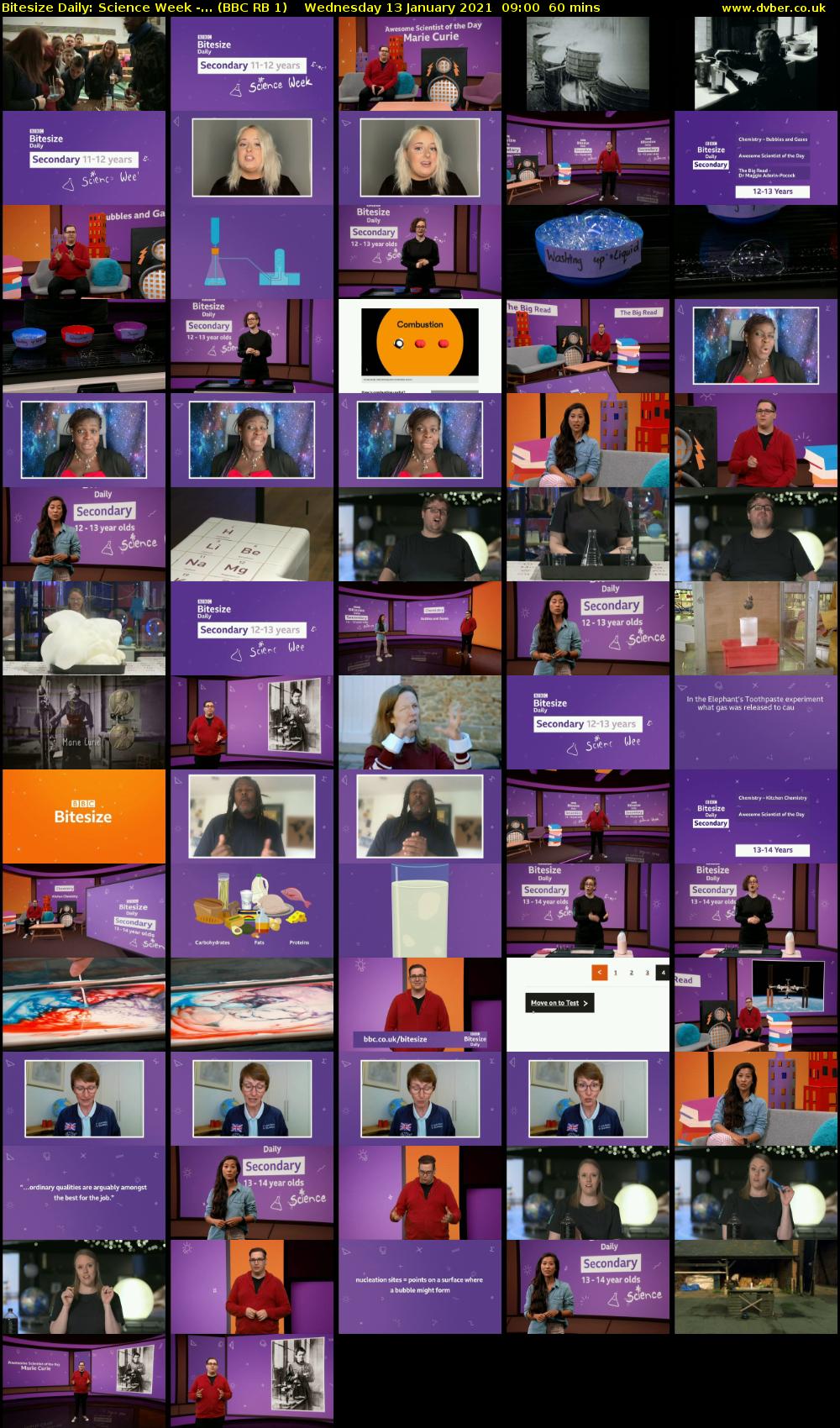 Bitesize Daily: Science Week -... (BBC RB 1) Wednesday 13 January 2021 09:00 - 10:00